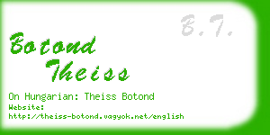botond theiss business card